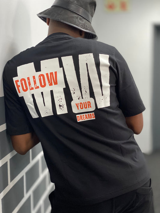 Black MW Logo - 240gsm T shirt